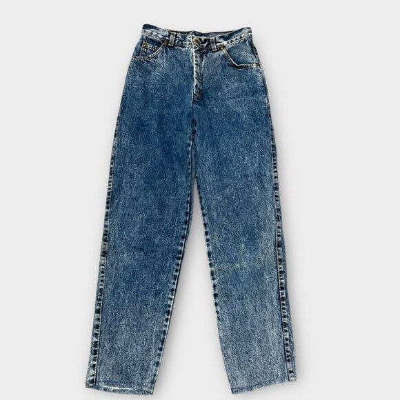 Vintage Levi's 90s Orange Tab 27 Waist Made in USA Blue Acid Wash Denim Retro - Picture 2 of 10